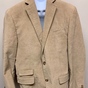 Alan Flusser Tan Plaid Lined Jacket Sport Coat 40R